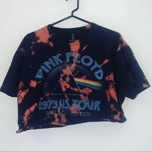 Custom Vintage Pink Floyd Crop Top